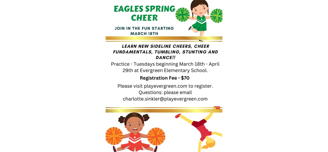 2025 EAGLES SPRING CHEER - Register Today!